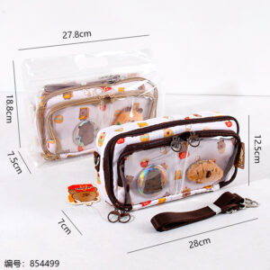 Capybara Pencil Case Crossbody Bag with Handle 21185-05 - Image 3