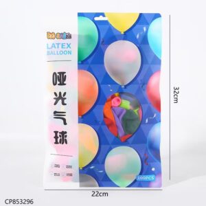 Matte Latex Balloons-Mixed Color-010-15 - Image 3