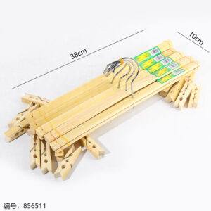 Natural Color Large Bamboo Pants Clips 5pcs 020-4 - Image 3
