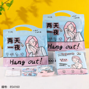 Girls Disposable Travel Kit (2 Days 1 Night) W5 - Image 1