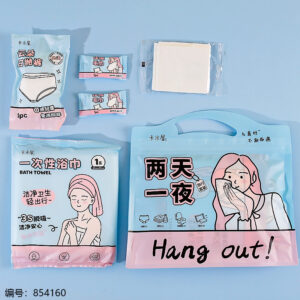 Girls Disposable Travel Kit (2 Days 1 Night) W5 - Image 2