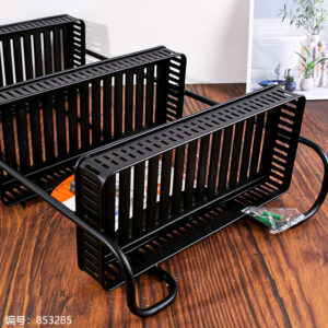 Matte Black Three-Layer Square Storage Rack (No Return) 8003 - Image 4