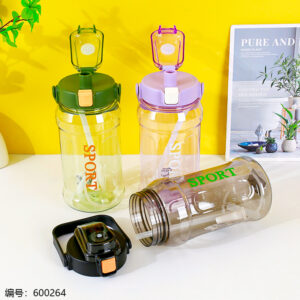 Large Capacity Flip-Top Sports Bottle 1500ml-3010 - Image 2