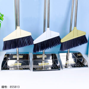 Premium Stainless Steel Broom & Dustpan Set T-160 - Image 1