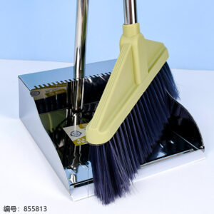 Premium Stainless Steel Broom & Dustpan Set T-160 - Image 2