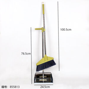Premium Stainless Steel Broom & Dustpan Set T-160 - Image 3