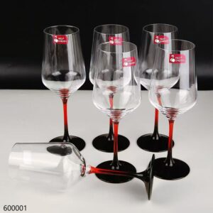 Red Stem Wine Glass Single JG6301 - Image 3