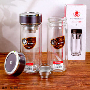 Egg-Shaped Glass Cup 350ml-8117 - Image 1