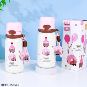 Pink Coffee Triple Drink Lid Insulated Cup 530ml-1363 - Image 1