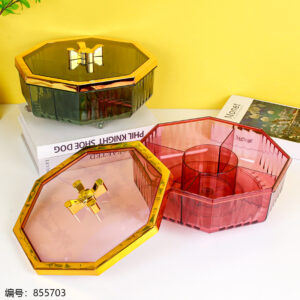 Rotating Octagonal Snack Box with Lid 2937 - Image 1