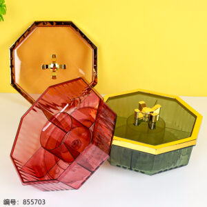 Rotating Octagonal Snack Box with Lid 2937 - Image 2
