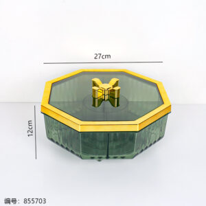 Rotating Octagonal Snack Box with Lid 2937 - Image 3