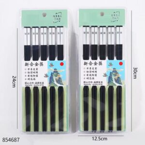 Black Blessings Alloy Chopsticks HY197 - Image 2
