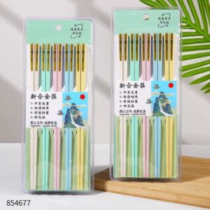 Light Five-Color Alloy Chopsticks HY-549 - Image 1