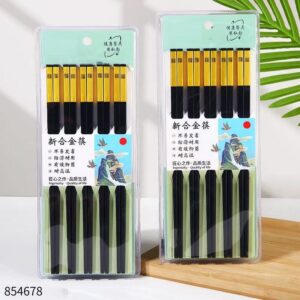 Black Gold Plain Alloy Chopsticks HY-175 - Image 1