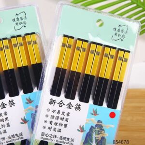 Black Gold Plain Alloy Chopsticks HY-175 - Image 3