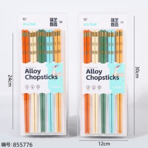 Hot Stamping Colorful Alloy Chopsticks 7310 - Image 3
