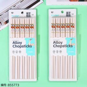 Persimmon Lucky Alloy Chopsticks 6573 - Image 1