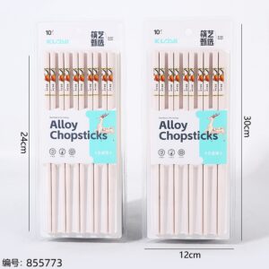 Persimmon Lucky Alloy Chopsticks 6573 - Image 2