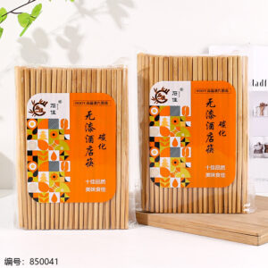 Bamboo Joint Unpainted Hotel Chopsticks 60 Pairs/Pack 0523 - Image 1