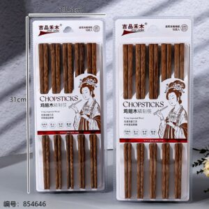 Unpainted Wood Chopsticks A-1052 - Image 3