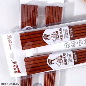 8mm Antibacterial Red Sandalwood Chopsticks Set A-1025 - Image 2