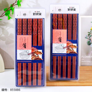 Carved Red Sandalwood Chopsticks 10 Pairs 6392 - Image 1