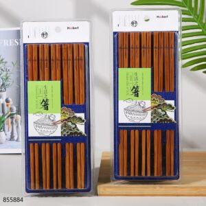 Deep Carbonized Bamboo Chopsticks 10 Pairs 6376 - Image 1