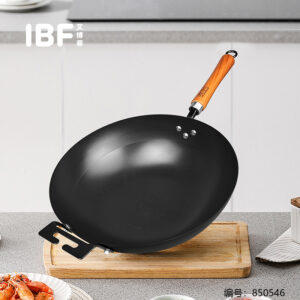 34# Non-Coating Frying Pan (Flat Base with Handles) - Image 1