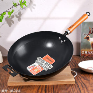 34# Non-Coating Frying Pan (Flat Base with Handles) - Image 2