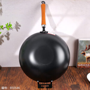 34# Non-Coating Frying Pan (Flat Base with Handles) - Image 3