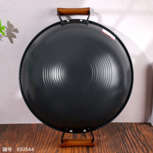 36# Double-Sided Inorganic Ceramic Wok with Double Handles - Image 3
