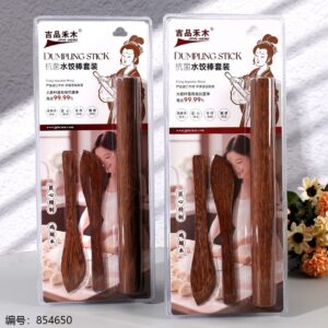 Antibacterial Chicken-Wing Wood Dumpling Rolling Stick Set AF-120 - Image 1