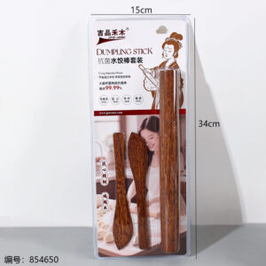 Antibacterial Chicken-Wing Wood Dumpling Rolling Stick Set AF-120 - Image 2
