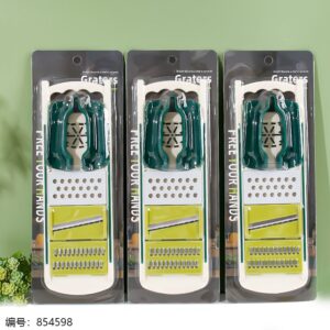 4-Blade ABS Vegetable Slicer with Hand Guard A06 - Image 1