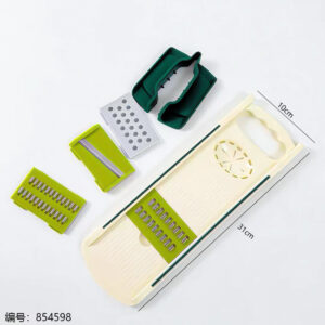 4-Blade ABS Vegetable Slicer with Hand Guard A06 - Image 2
