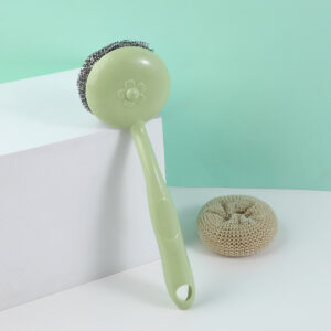 506 Long handle brush pot steel wire ball - Image 2