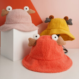 Cute & funny innocent childrens bucket hat-orange - Image 4