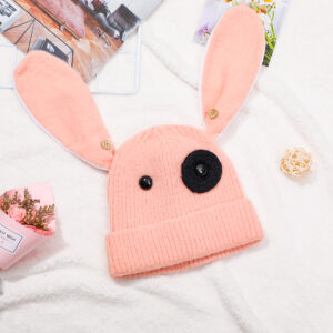 Rabbit childrens knitted hat - Image 3