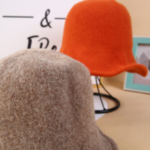 Unicolor fisherman hat in wool - Image 4