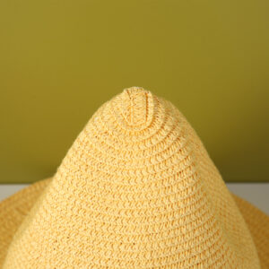 Sorcerer childrens pointed hat yellow - Image 4