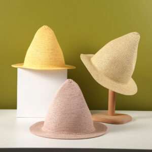 Sorcerer childrens pointed hat beige - Image 5